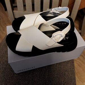 Aerosoles Women's White Sandals